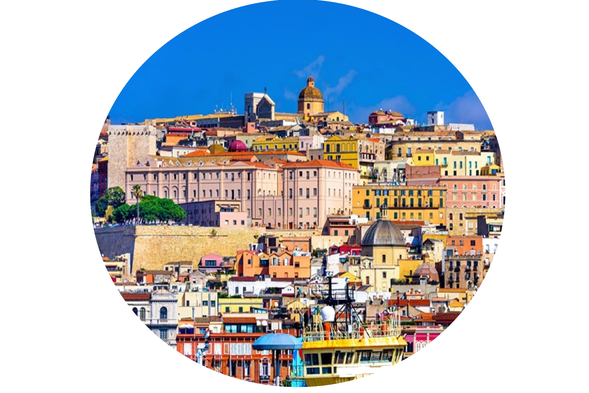 Foto panoramica di Cagliari