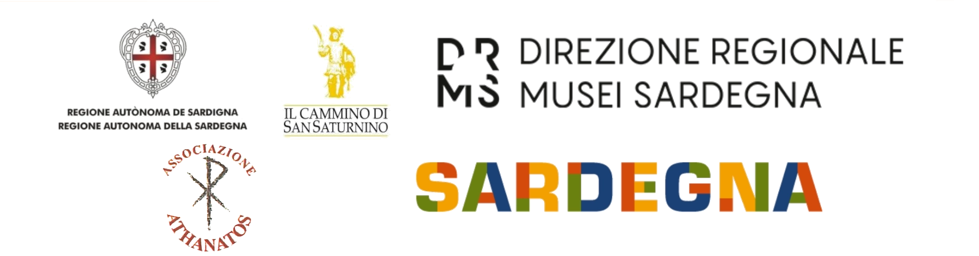 Banner degli sponsor e organizzatori del Cammino di San Saturnino